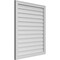 Ekena Millwork Vertical Surface Mount PVC Gable Vnt: Non-Functional, w/2"W x 1-1/2"H, Brickmould Frame, 32"W x 38"H GVPVE32X3802SN - alternate 2